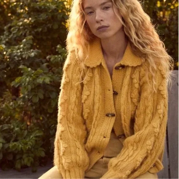 DOEN Rive Cardigan in Chamomile 💛 - Picture 1 of 7